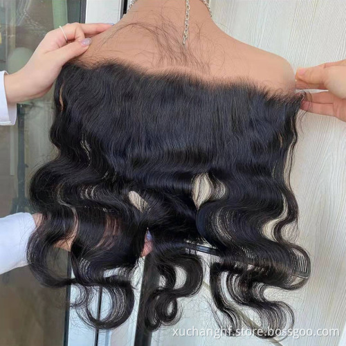 Wholesale 4x4 13x4 13x6 Thin HD Lace Frontal Closure,HD Transparent Swiss Lace Frontal Vendor,Film Transparent HD Lace Frontal